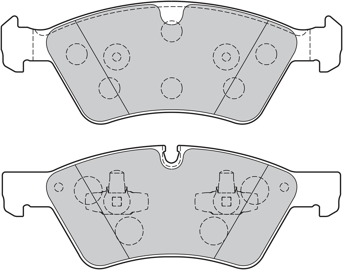 Jeu de 4 plaquettes de frein VALEO ref. 301107